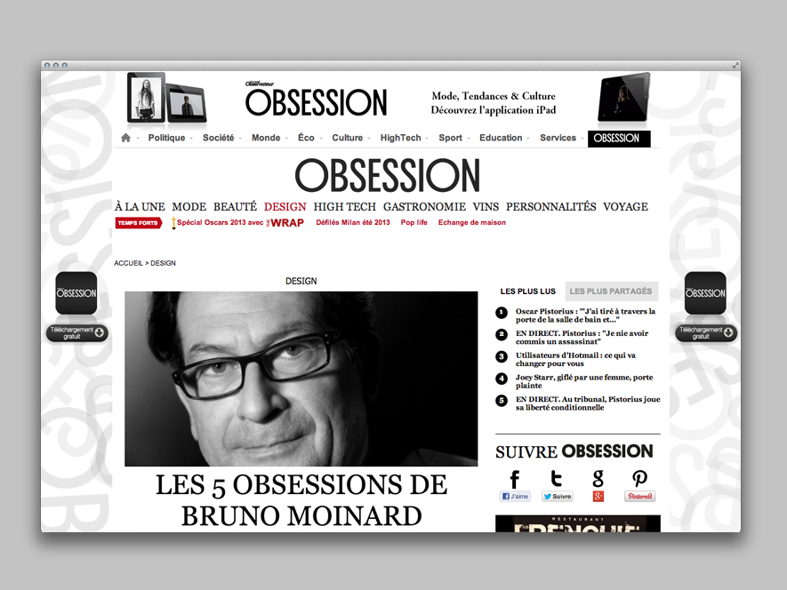 L'Obs - campagne publicitaire digitale Web - Mobile