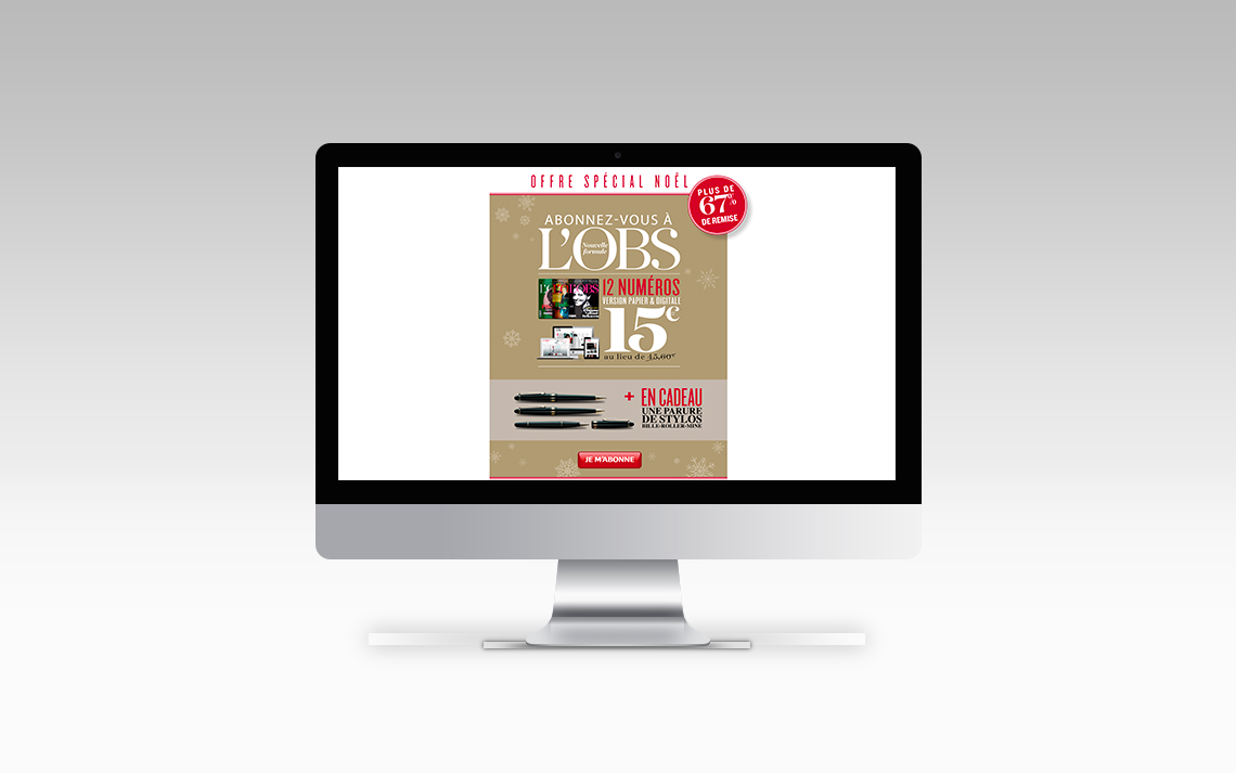 L'obs - campagne digitale - abonneent et réabonnement