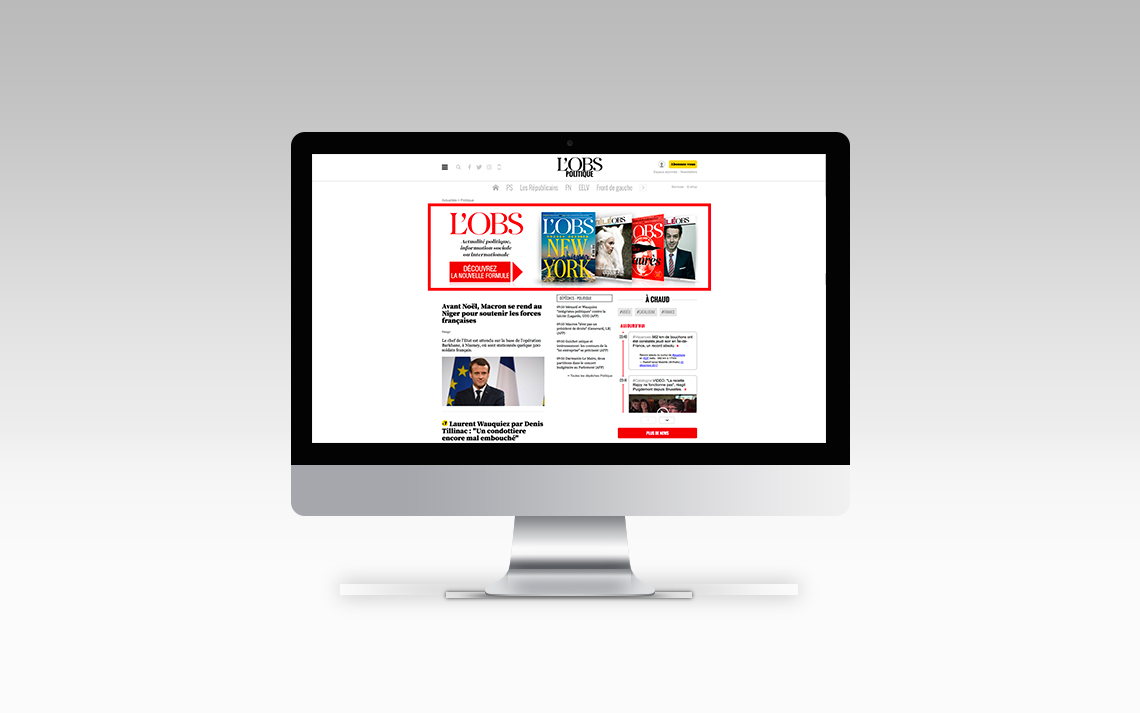 L'obs - campagne digitale - abonneent et réabonnement