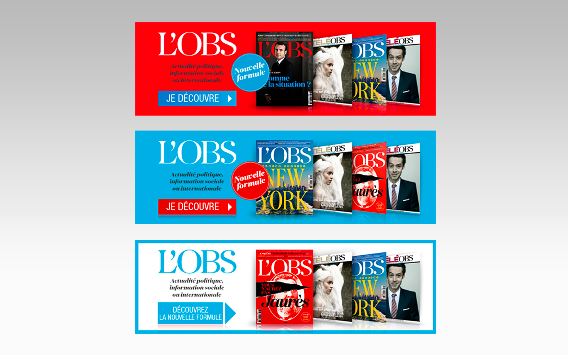 L'obs - campagne digitale - abonneent et réabonnement